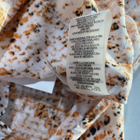 NEW Plus Size 2X Calvin Klein Women's Snakeskin Tunic Roll Tab Sleeve Blouse $85 - Picture 7 of 9